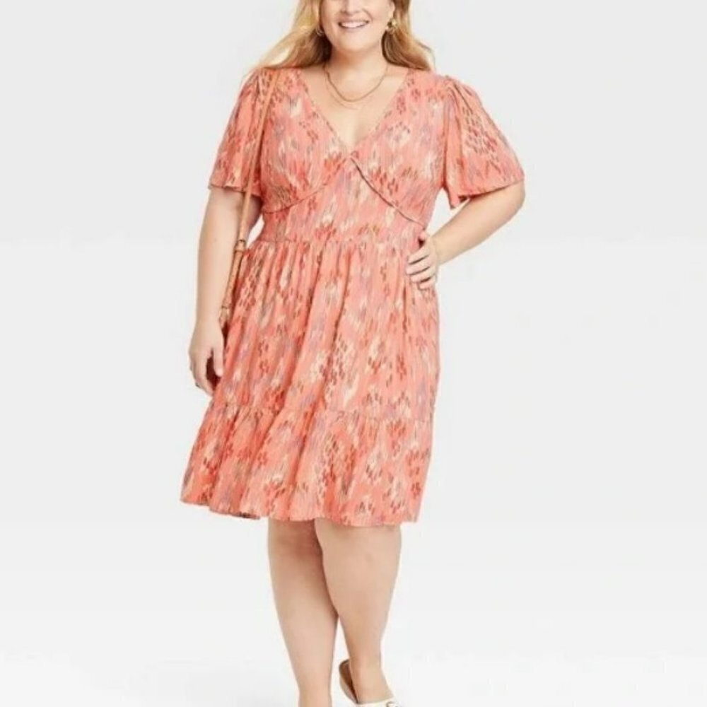 Knox Rose NWT‎ Smocked Dress